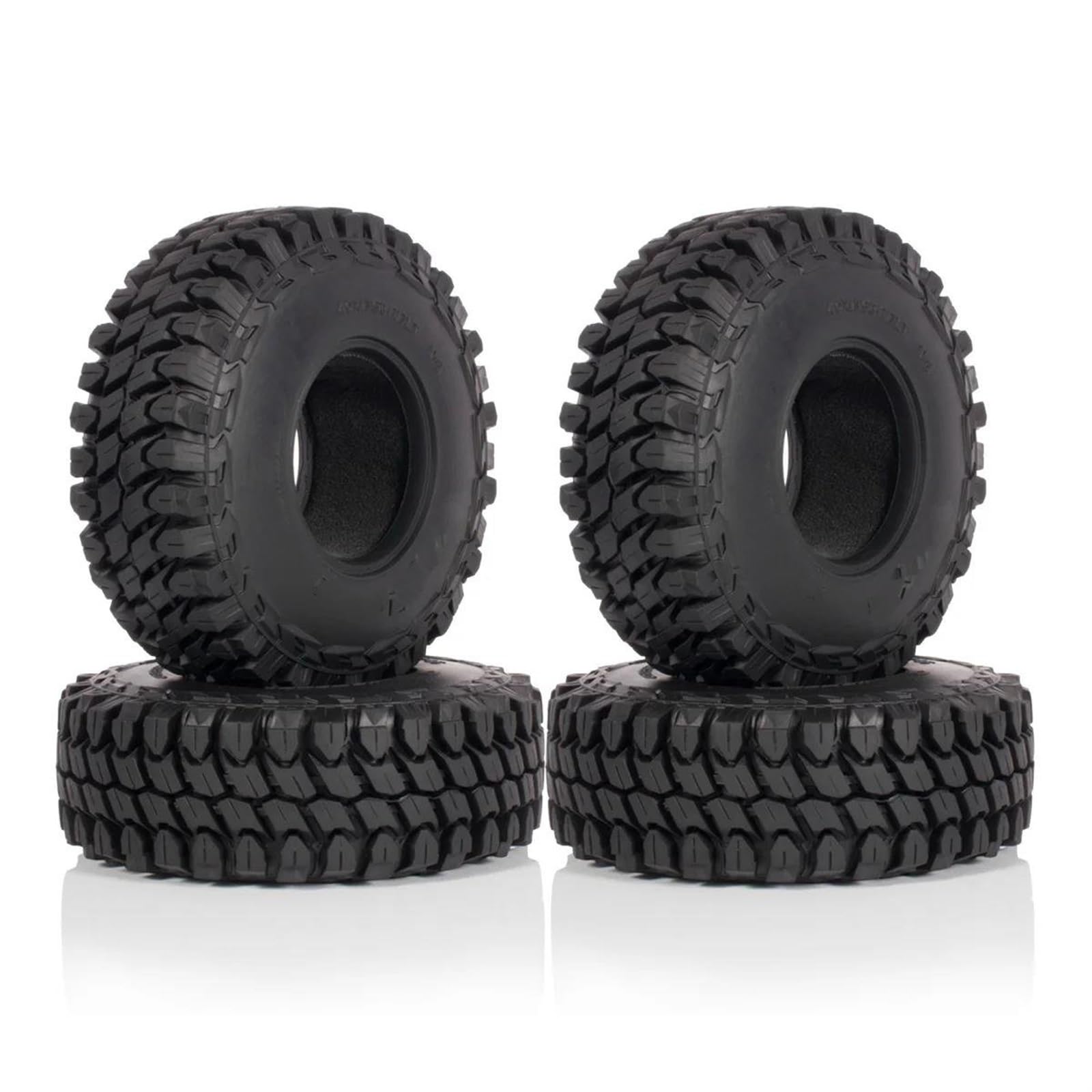 hjuink Beadlock Felgen Reifen Kompatibel Mit Axial SCX10 90046 TRX4 Für Element Für Enduro D90 TF2 Für MST Für CFX 110 * 40 Mm Gummireifen 1,9 Zoll Reifen 1/10 RC Auto Crawler von hjuink