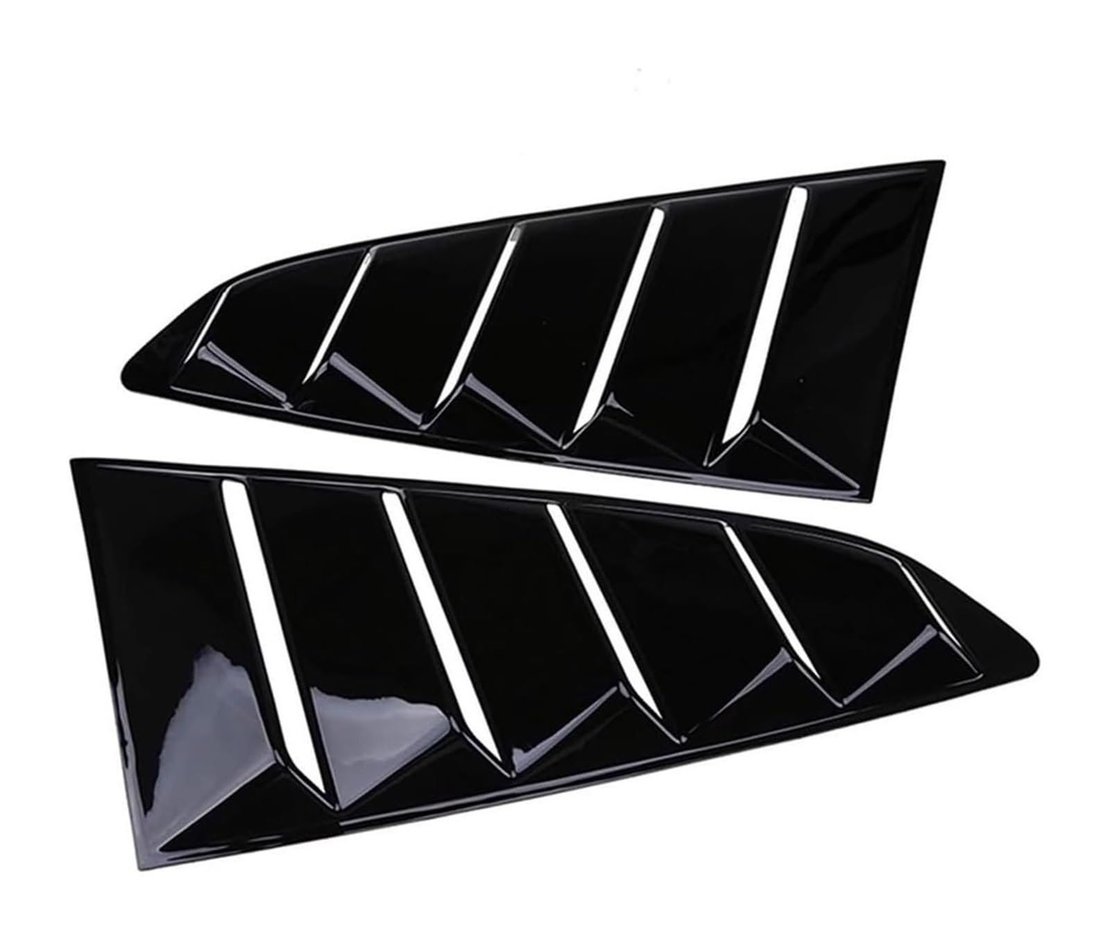 Auto Heckspoiler Für F&ord Für Mustang 2015–2020 2 Stück Auto-hintere Viertelfenster-Lamellen Spoiler-Trim-Abdeckung Auto-Heckspoiler-Heckflügel(Glossy Black) von holohol