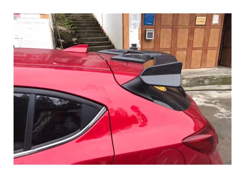 Auto Heckspoiler Für MAZDA CX-5 CX-4 2012-2019 Hinten Stamm Spoiler KC Stil Hinten Schwanz Flügel Auto Teile Real Carbon Fiber Hinten Dach Spoiler(Carbon fiber) von holohol