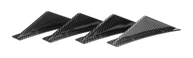 Auto Heckspoiler Für VW Für G&olf MK5 MK6 MK7 MK 7,5 MK8 4X Universal Auto Hintere Stoßstange Lip Diffusor Shark Fins Spoiler Schwarz Carbon Faser(2) von holohol