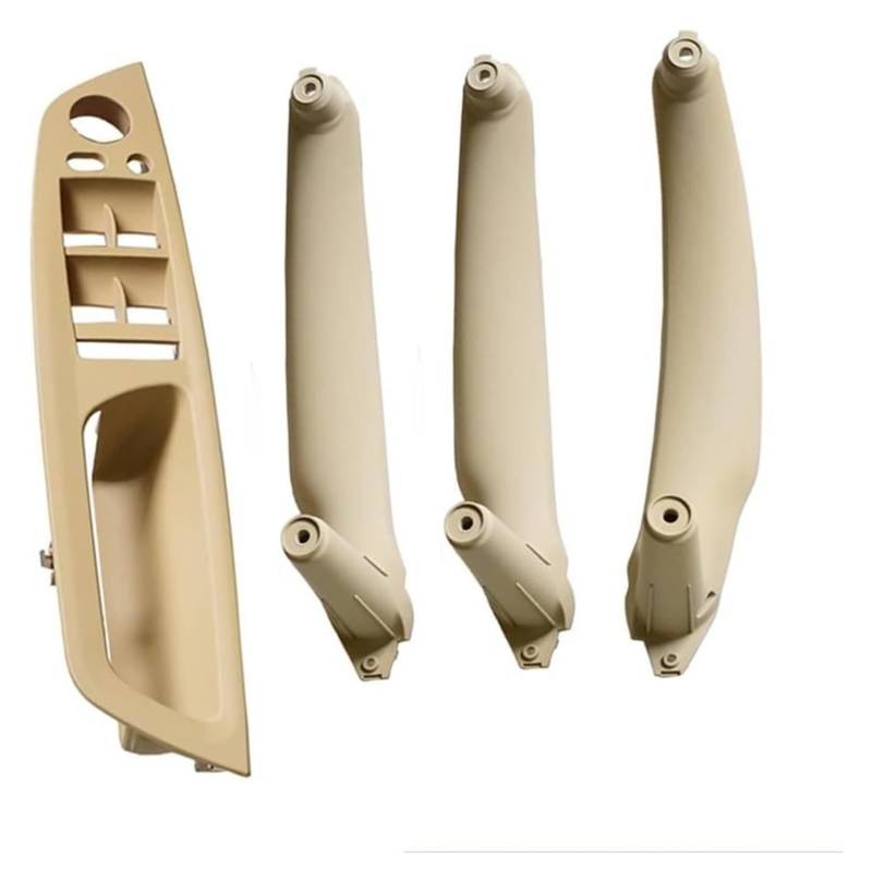 Ziergriffabdeckung Für B&MW E70 E71 E72 X5 X6 2007-2014 Auto-Innentürgriff Innenverkleidung Pull Trim Cover Armlehne(Rhd Beige 4pcs) von holohol