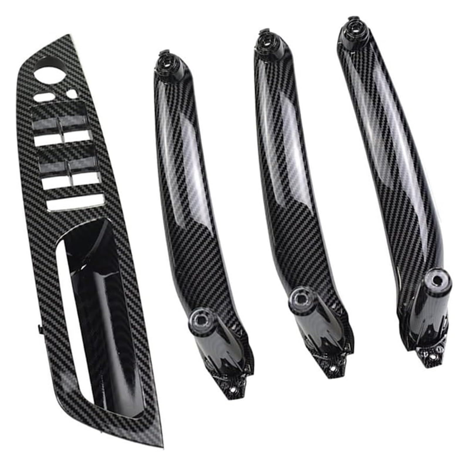 Ziergriffabdeckung Für B&MW E70 E71 E72 X5 X6 2007-2014 Auto-Innentürgriff Innenverkleidung Pull Trim Cover Armlehne(Rhd Carbon 4pcs) von holohol