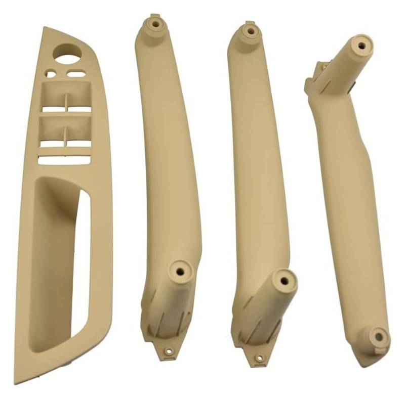 Ziergriffabdeckung Für B&MW E70 E71 X5 X6 Beige Schwarz Armlehne Auto Links Vorne Fahrersitz LHD Innentürgriff Innenverkleidung Pull Trim Abdeckung(Beige 4 Pcs) von holohol