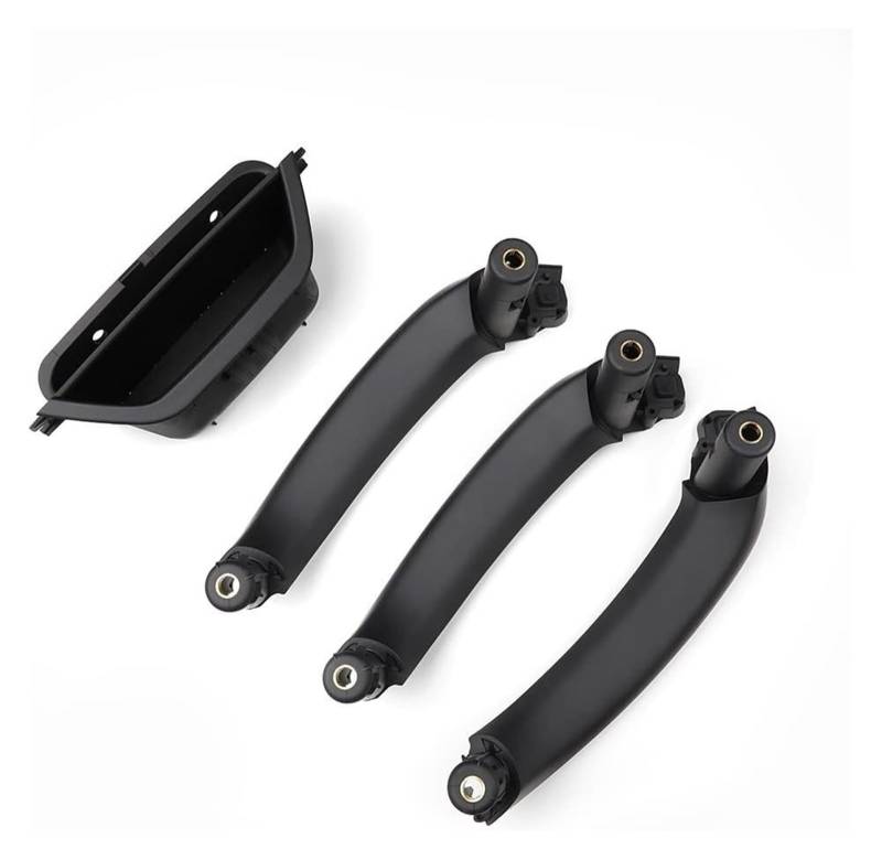 Ziergriffabdeckung Für B&MW X3 X4 F25 F26 2010-2017 4-teiliges Auto Links Rechts Innentürgriff LHD Innentürverkleidung Griff Pull Trim Abdeckung(Black-rear Pair) von holohol