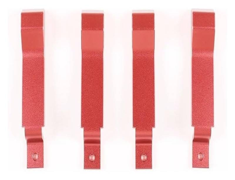 Ziergriffabdeckung Für Land Für Rover Für Defender 90 110 130 2004-2018 Aluminium Auto Interne Tür Latch Griff Dekoration Abdeckung Defender(Red 4-pcs) von holohol