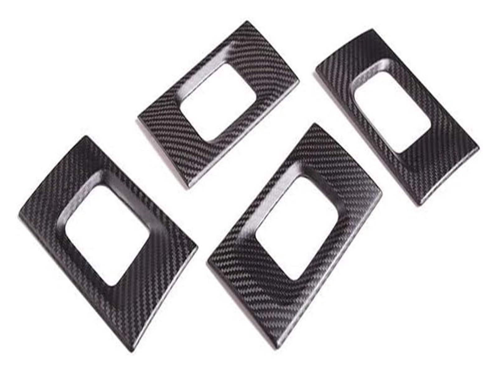 Ziergriffabdeckung Für M&ercedes Für B&enz G Klasse W463 2019-2022 Real Carbon Fiber Autotür Innengriff Schüssel Rahmen Abdeckung Trim Aufkleber(Matt Carbon Fiber) von holohol