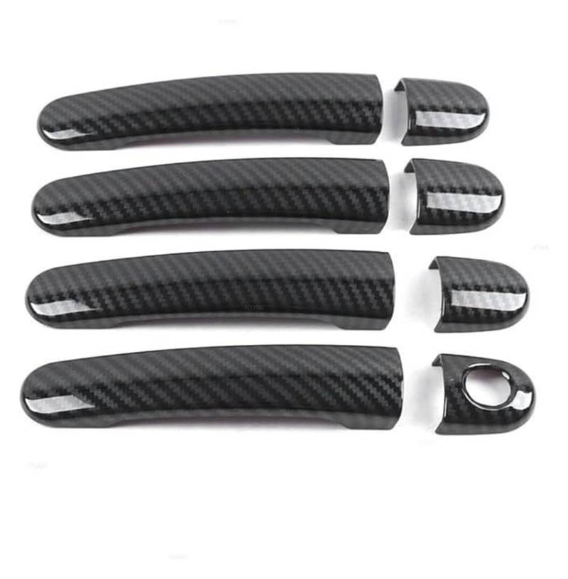 Ziergriffabdeckung Für Seat Für Leon MK1 Für Toledo 1999-2007 Für Arosa 1997-2004 Für Ibiza Für Cordoba Für Vario 2003-2007 Auto Außentürgriff(Carbon Texture B) von holohol