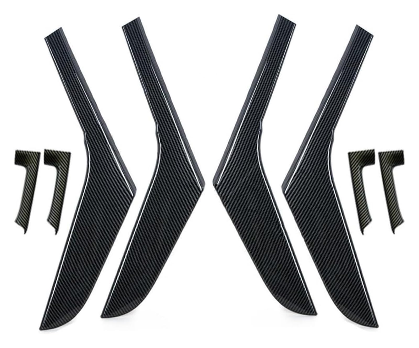 Ziergriffabdeckung Für VW Für G&olf 6 GTI MK6 2009-2014 Links Rechts Innen Tür Panel Pull Streifen Tür Griff Dekorative Streifen(A and B 1 Set) von holohol