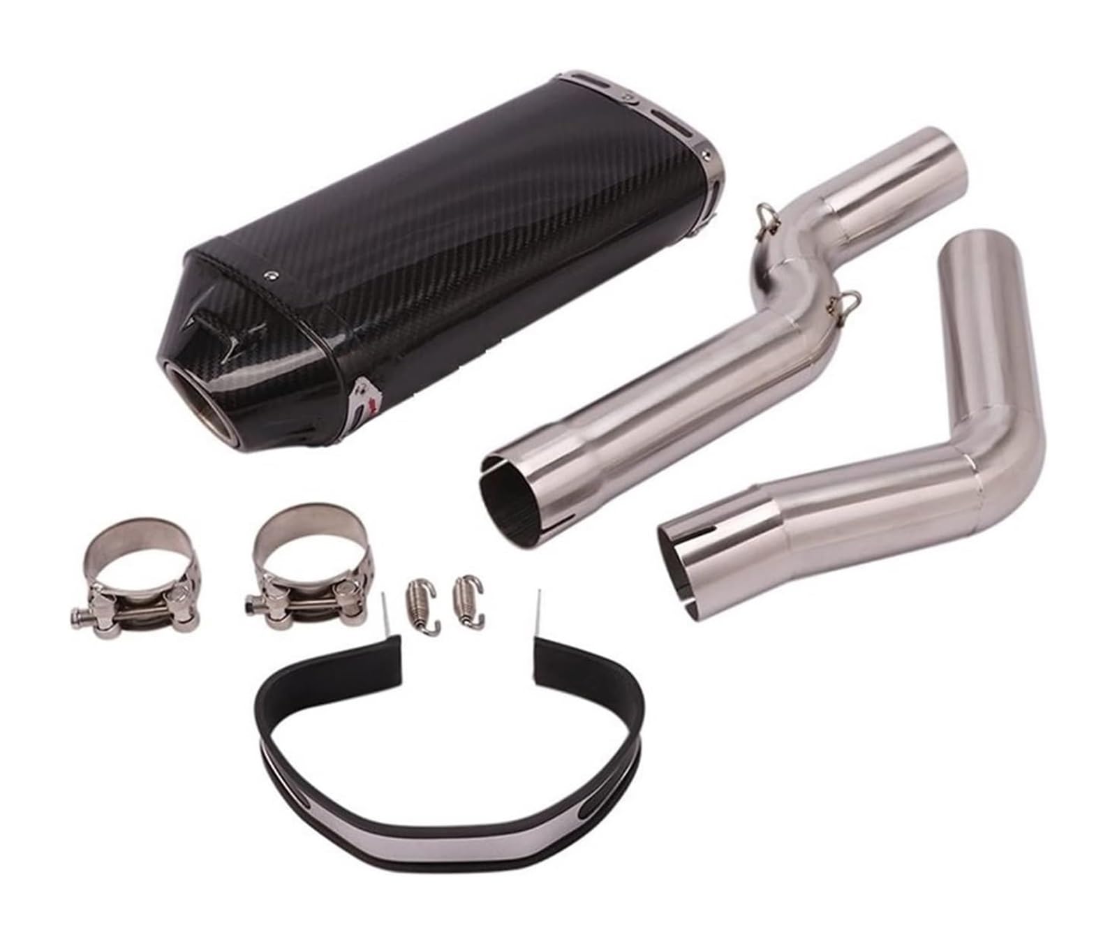 holohol Motorrad-Auspuffrohr Schalldämpfer Für CBR1000RR 2004-2007 CBR600RR F5 2003-2020 Motorradauspuff Escape Slip On Link Pipe Schalldämpfer Kohlefaser-Motorradschalldämpfer(Style 1 F5 03-04) von holohol