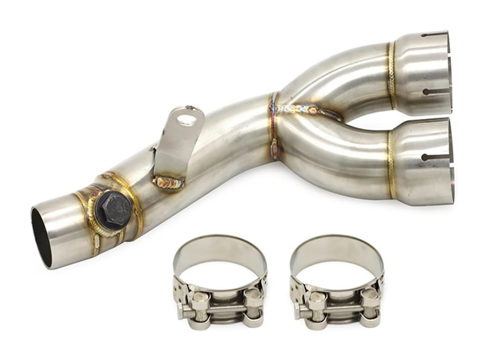 holohol Motorrad-Auspuffrohr Schalldämpfer Für Y&amaha R6 YZF R6 Auspuff Mid Pipe Link Link Schalldämpfer Rohr Schalldämpfer System Eliminator 2006-2019 Motorrad Schalldämpfer(2) von holohol