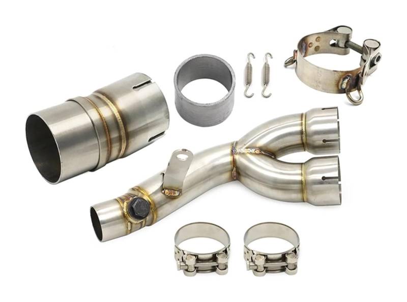 holohol Motorrad-Auspuffrohr Schalldämpfer Für Y&amaha R6 YZF R6 Auspuff Mid Pipe Link Link Schalldämpfer Rohr Schalldämpfer System Eliminator 2006-2019 Motorrad Schalldämpfer(3) von holohol