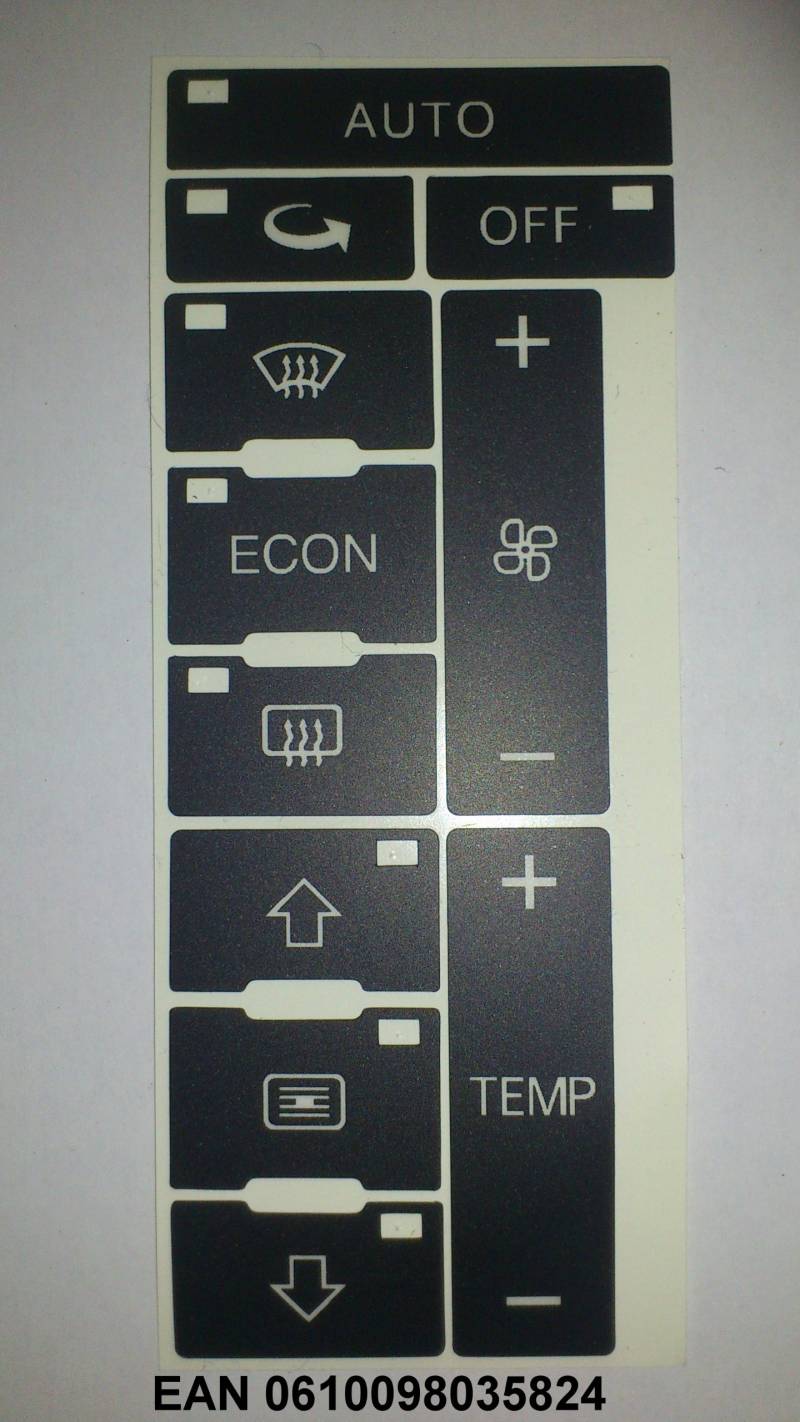 A2/A3 Klimabedienteil Restaurations Set 2001-2005 von holz