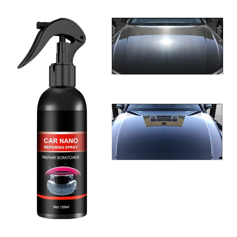 Nurafix Nano Car Spray, Nurafix Car Scratch Remover, Autolackreparatur, Nurafix Autowachs, Kratzerreparaturwachs fürs Auto, schnelles Reparieren von Kratzern, alle Arten von Fahrzeugen (1pcs) von homomdy