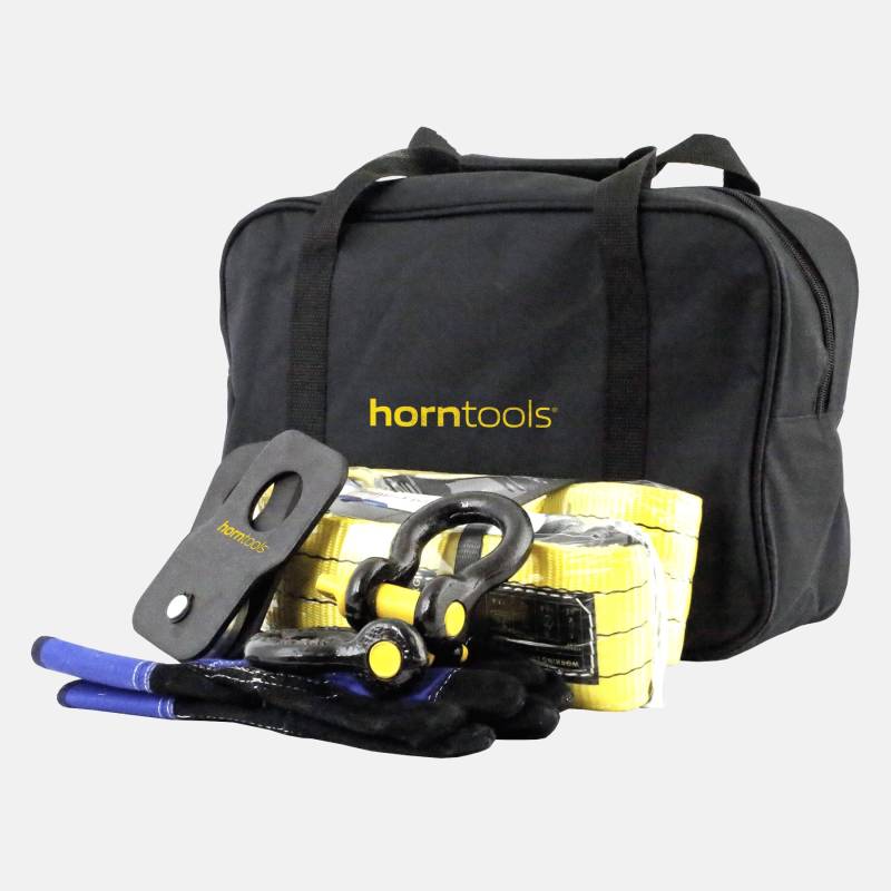 horntools Seilwinden Zubehörkit Seilwindenset mit Tasche Offroad 4x4 Holzerset Winchset von horntools