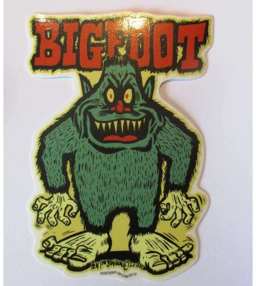 Hotrodspirit Aufkleber Big Foot Monster grün Rigolo Aufkleber Rock Roll von hotrodspirit