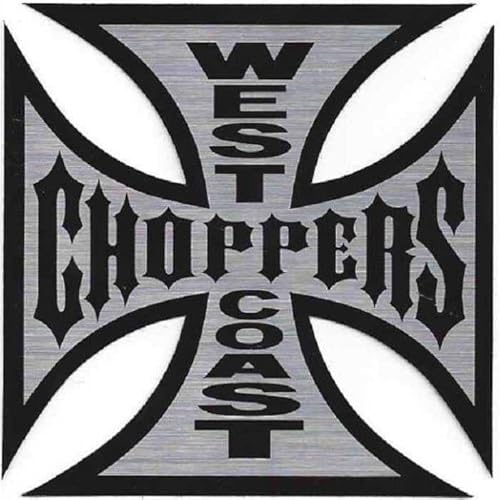 Hotrodspirit Aufkleber West Coast Choppers 8 cm Malteserkreuz Biker USA von hotrodspirit