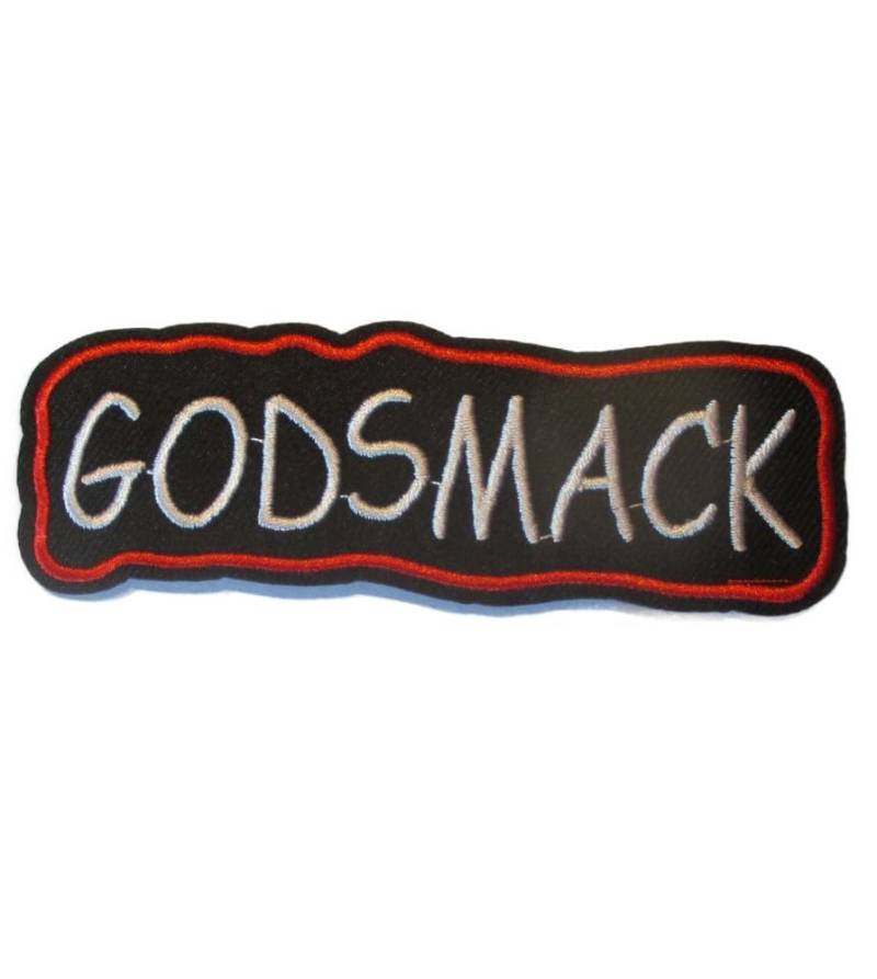 Hotrodspirit – Patch Godsmack schwarz weiß und rot 11,5 x 4 cm Aufnäher zum Aufbügeln Hard Rock von hotrodspirit