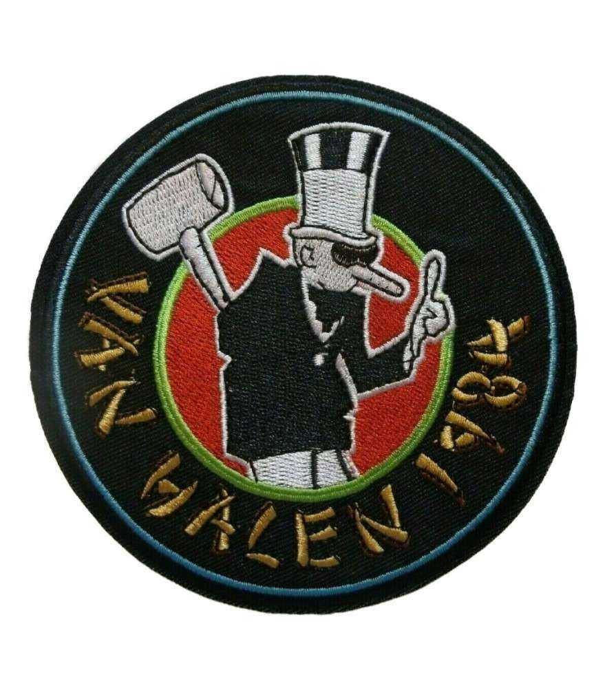 Hotrodspirit – Patch Van Halen 1984 Gruppe Rock rund 11 cm Aufnäher zum Aufbügeln Herren Hammer von hotrodspirit