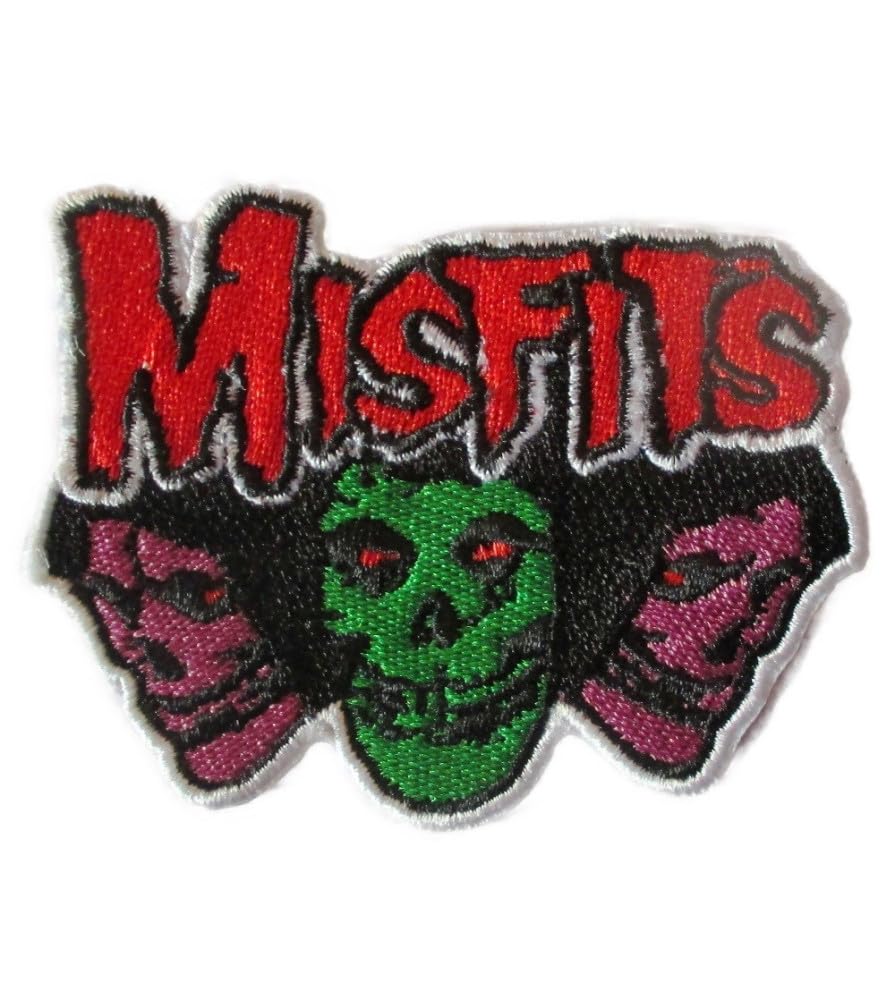 hotrodspirit Patch Fraktion Rock Misfits 3 Cranes Bunte Ecusson-zum Aufbügeln Blousonjacke von hotrodspirit