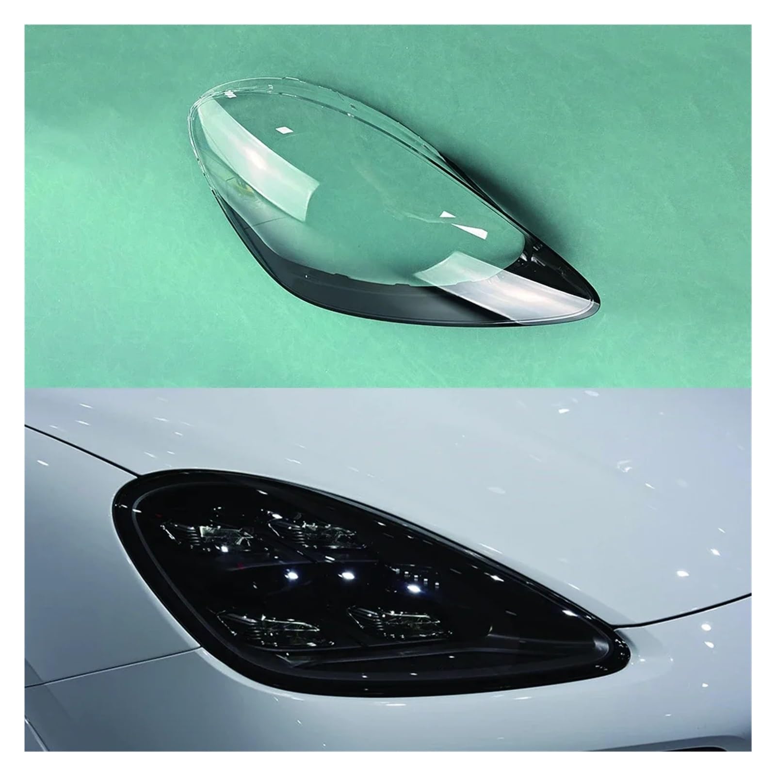 Compatible for Porsche Cayenne 2018-2021 Car Front Headlight Lens Cover Auto Shell Headlamp Lampshade Glass Lampcover Head lamp Light Cover(Right) von huanglanhuagr