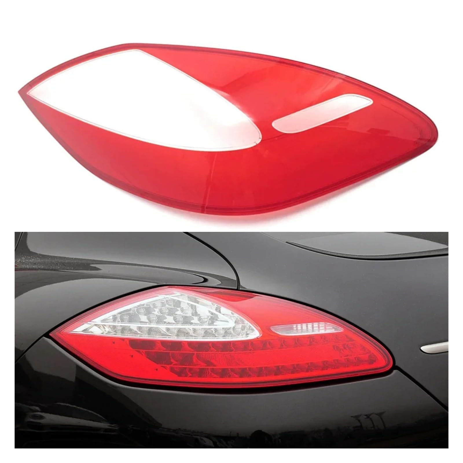 Compatible for Porsche Panamera 2010-2013 Car Rear Taillight Shell Brake Lights Shell Replace Auto Rear Shell Cover Lampshade(Left) von huanglanhuagr