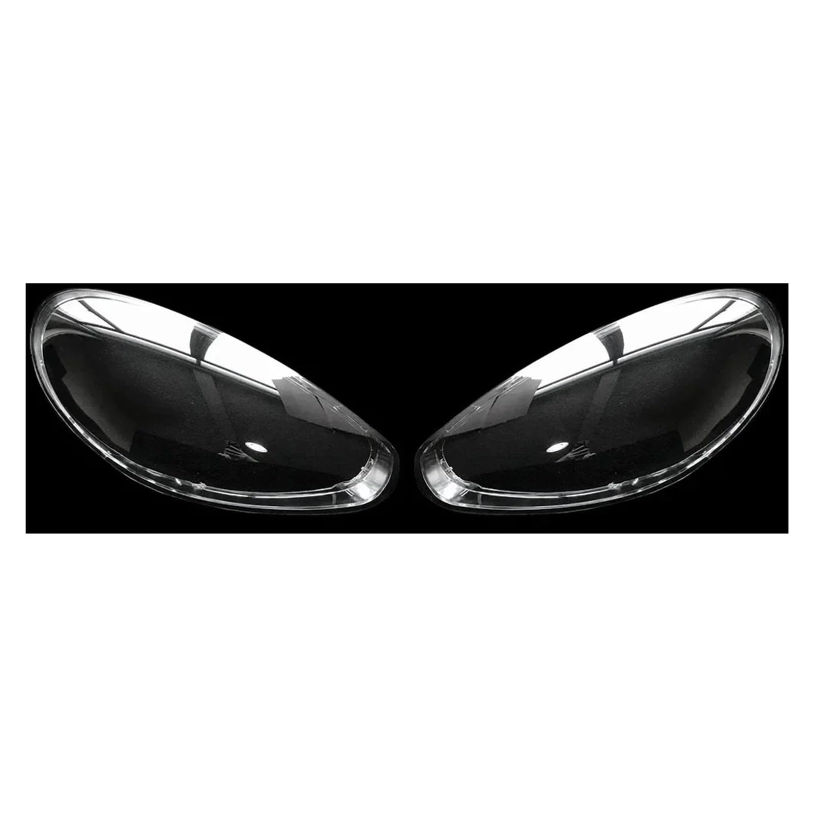 Headlight Cover Compatible for Porsche Panamera 2014 2015 2016 Car Glass Lens Headlamp Transparent Lampshade Lamp Shell Lights Housing(No Black Edge A Pair) von huanglanhuagr