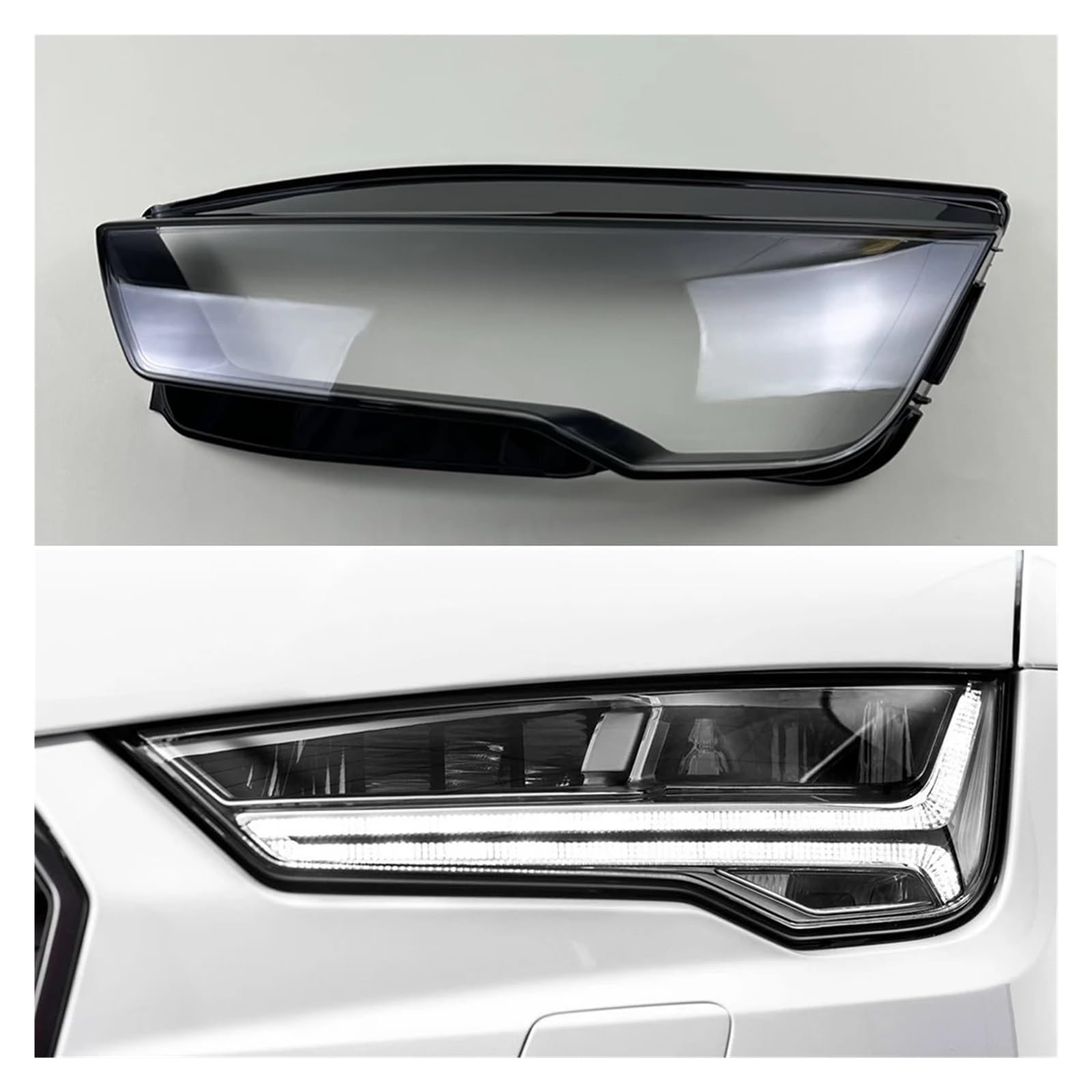 Kompatibel for Audi A7 S7 RS7 Sportback 2015-2018 Autozubehör Scheinwerferabdeckung Transparenter Lampenschirm Scheinwerferschale(Left) von huanglanhuagr