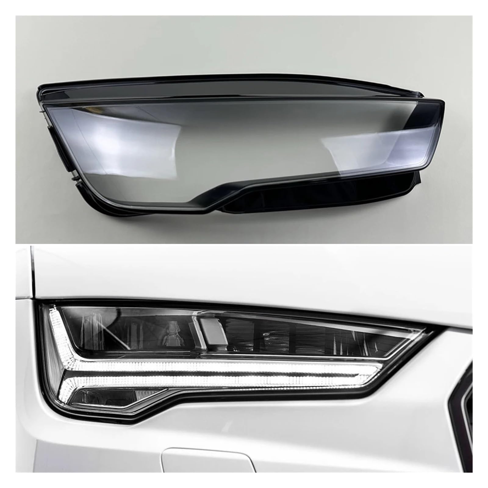 Kompatibel for Audi A7 S7 RS7 Sportback 2015-2018 Autozubehör Scheinwerferabdeckung Transparenter Lampenschirm Scheinwerferschale(Right) von huanglanhuagr