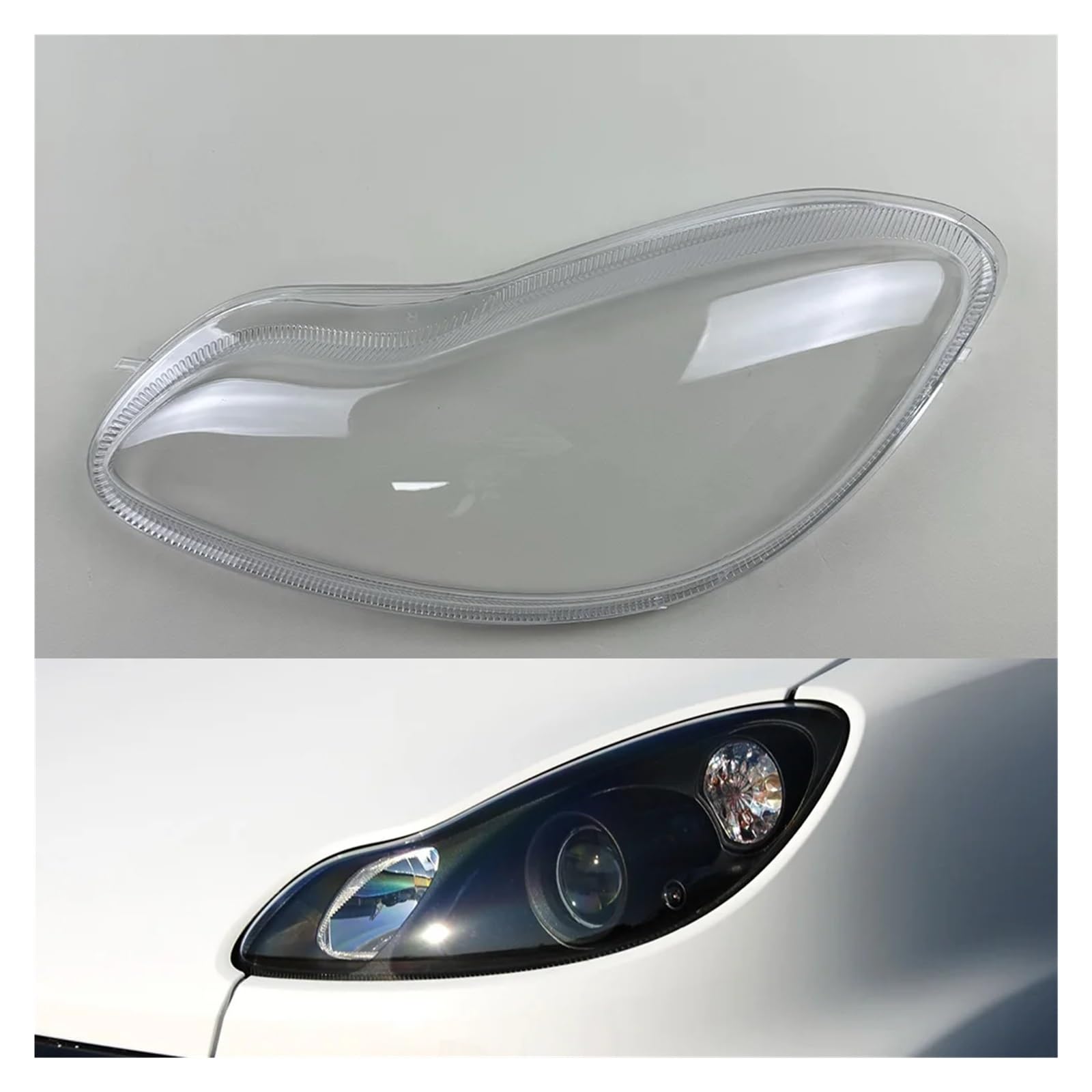 Kompatibel for Mercedes-Benz Smart W451 2009-2015 Autozubehör Scheinwerfer Transparente Lampenschirme Lampenschale Scheinwerfer Linsenabdeckung(Left) von huanglanhuagr