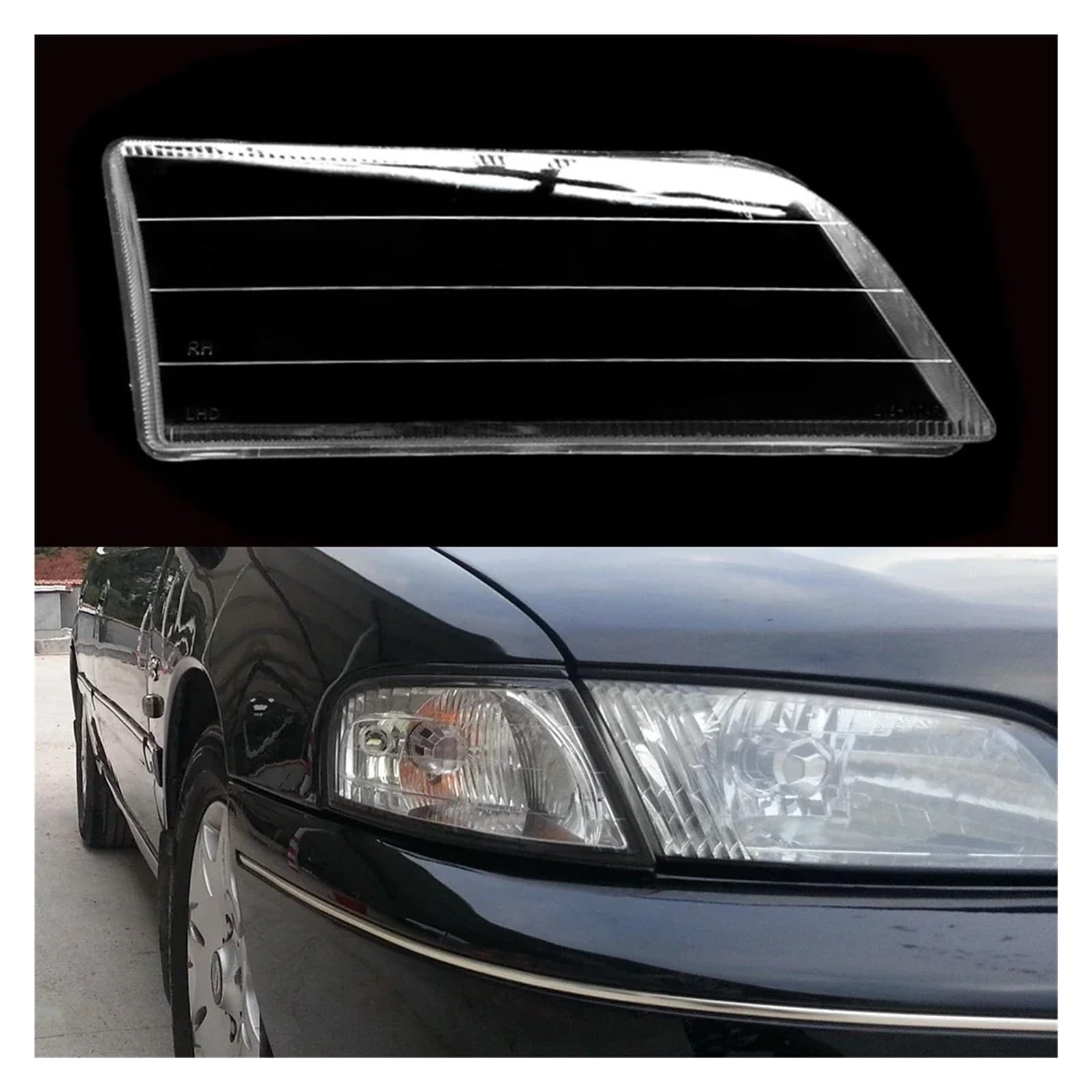 Kompatibel mit Nissan Bluebird 2 Autoscheinwerferschale, Lampenschirm, transparente Abdeckung, Scheinwerferglas, Scheinwerferlinsenabdeckung, 2001 2002 2003(Right) von huanglanhuagr