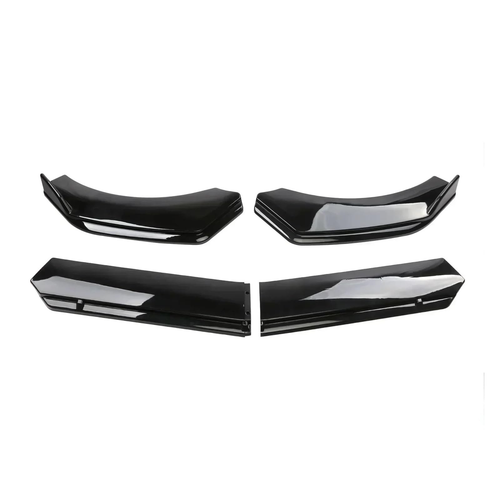 Kompatibel mit Renault Clio 4 5 RS GT 1993-2021 Auto Frontstoßstange Kinnlippe Spoiler Body Kits Splitter Rock Diffusor Schutzschutz(Gloss Black1) von huanglanhuagr