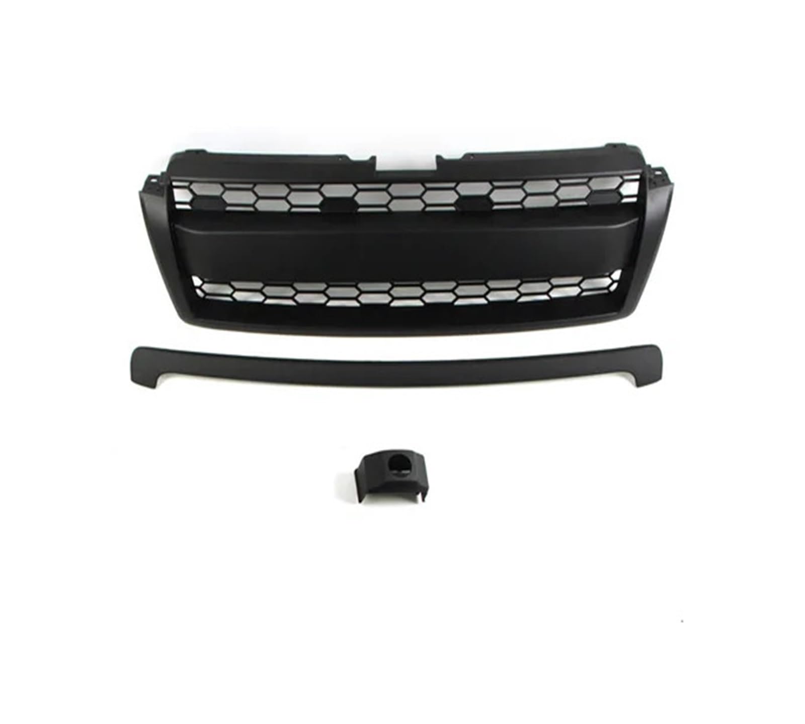 huanglanhuagr Auto-Frontgrill, kompatibel mit Toyota Land Crusier, kompatibel mit Prado Fj150 2010–2013, vorderer Stoßstangen-Obergrill mit LED-Bernsteinlichtern, Kühlergrill aus ABS(Black without LED von huanglanhuagr