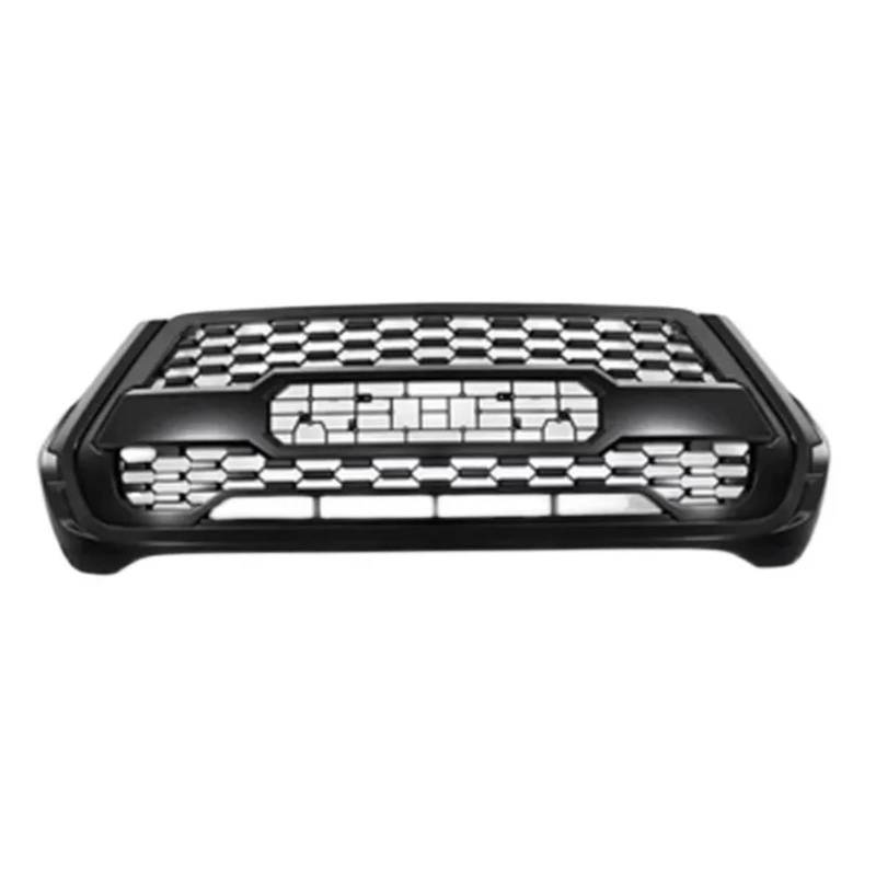 huanglanhuagr Front Racing Grill kompatibel for Toyota Hilux Revo 2021 2022 2023 Zubehör mit LED Raptor Grille Cover Black Bumper Mask Mesh(Logo Compatible for Toyota) von huanglanhuagr