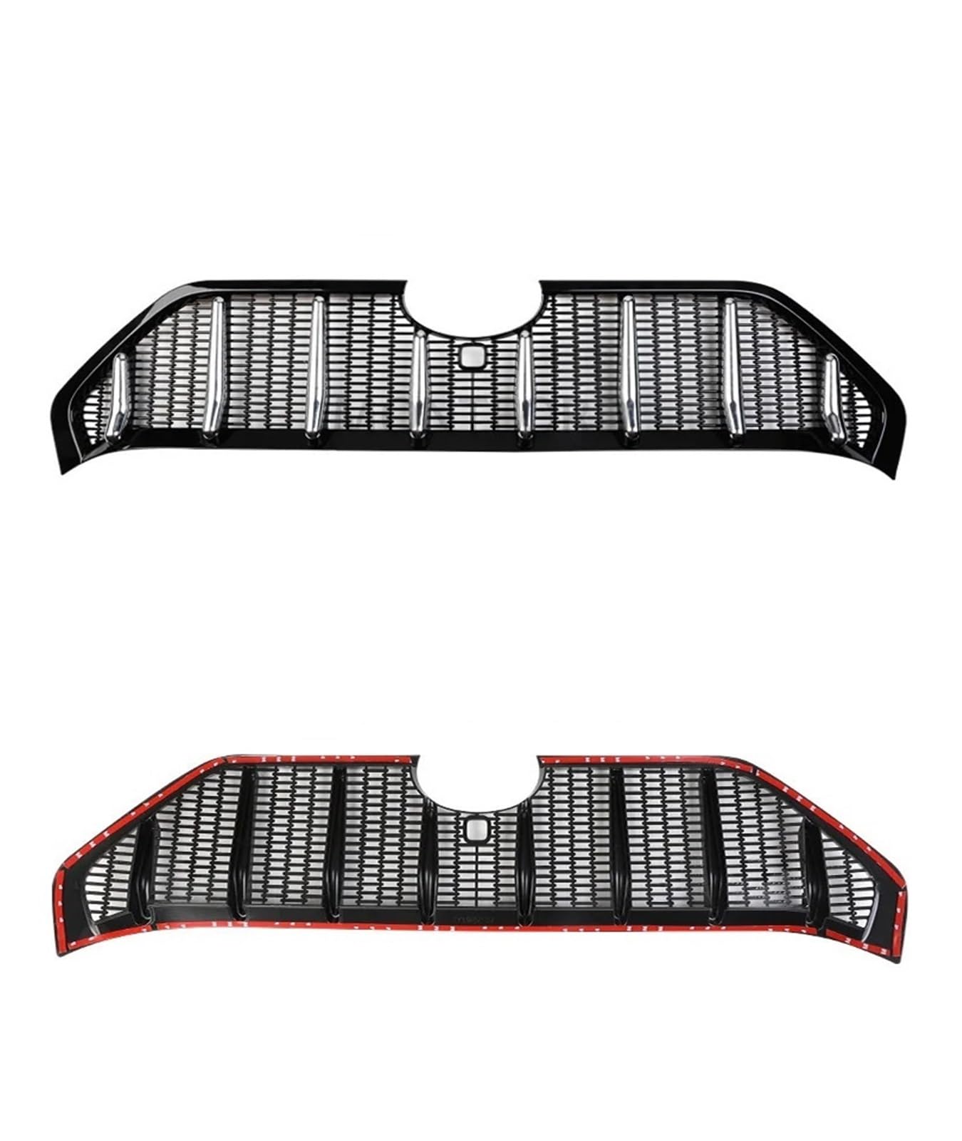 huanglanhuagr Kompatibel for Toyota RAV4 2019 2020 5. China offen umgerüstet. Kompatibel for Martha Black Knight Mesh-Kühlergrill-Frontdekorationszubehör(With Radar Hole) von huanglanhuagr