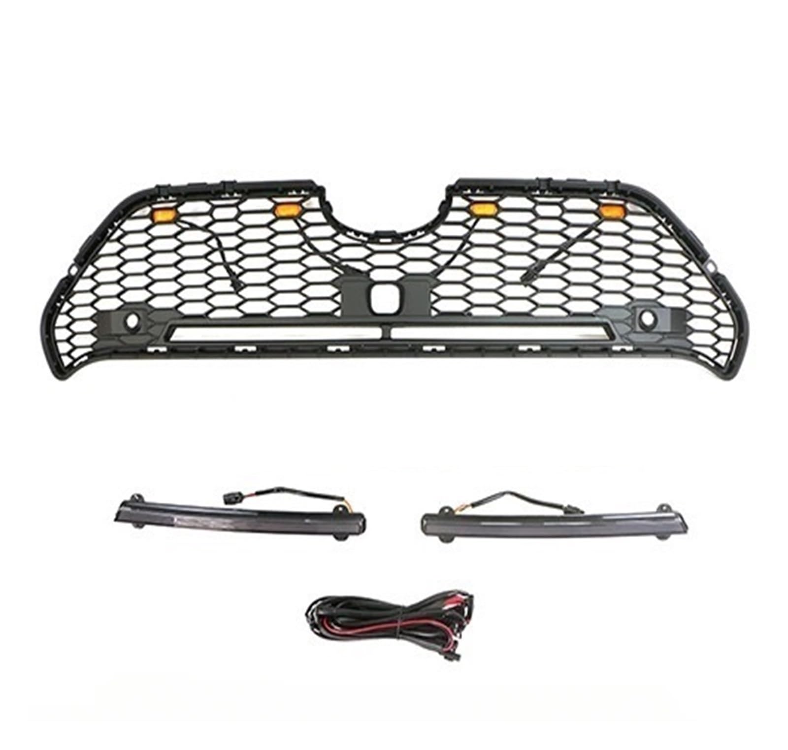 huanglanhuagr Kompatibel for Toyota RAV4 2019–2023. Kühlergrill-Modifikationszubehör, Frontstoßstangengrill(Honeycomb led) von huanglanhuagr