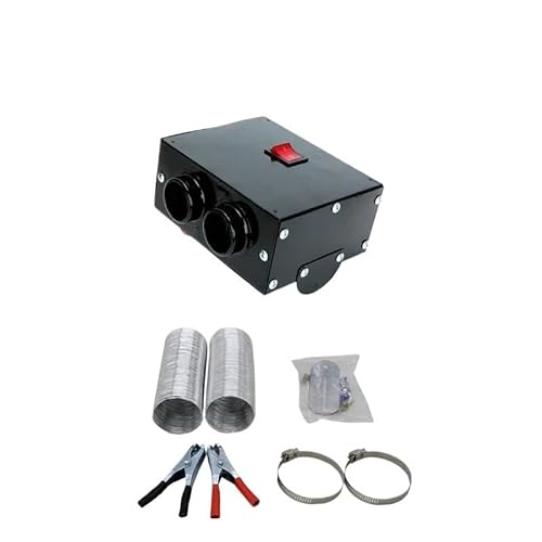 12V/24V 500W Auto Heizung Defroster Kit High Power Schnelle Heizung Fan Defrost Defogger for Automobil windschutzscheibe Winter(12V 2 Holes) von huangtaogr