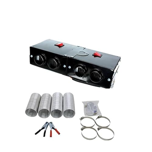 12V/24V 500W Auto Heizung Defroster Kit High Power Schnelle Heizung Fan Defrost Defogger for Automobil windschutzscheibe Winter(12V 4 Holes) von huangtaogr