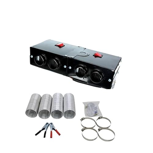 12V/24V 500W Auto Heizung Defroster Kit High Power Schnelle Heizung Fan Defrost Defogger for Automobil windschutzscheibe Winter(24V 4 Holes) von huangtaogr