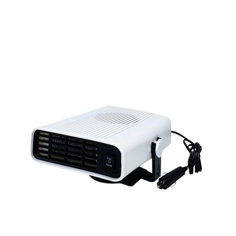 12V 24V 150W Tragbare Auto Auto Defroster Demister Elektrische Heizung Windschutzscheibe ABS Erhitzt Heizung Fan for Lkw RV.(12V-150W White) von huangtaogr