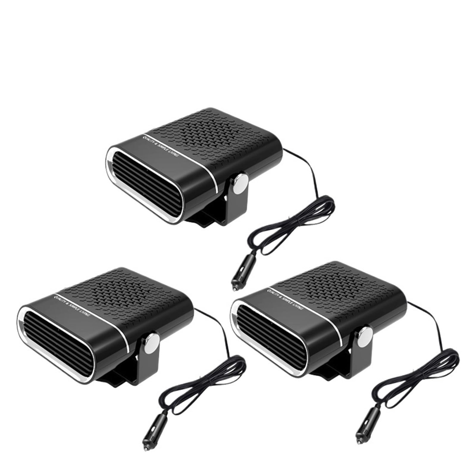 24V Auto Heizung Schnelle Wärme Auto Heizung Elektrische Kühlung Heizung Auto Windschutzscheibe Defroster Indoor Kalt Heizung Anti-Fog heizung(Black-3PC) von huangtaogr