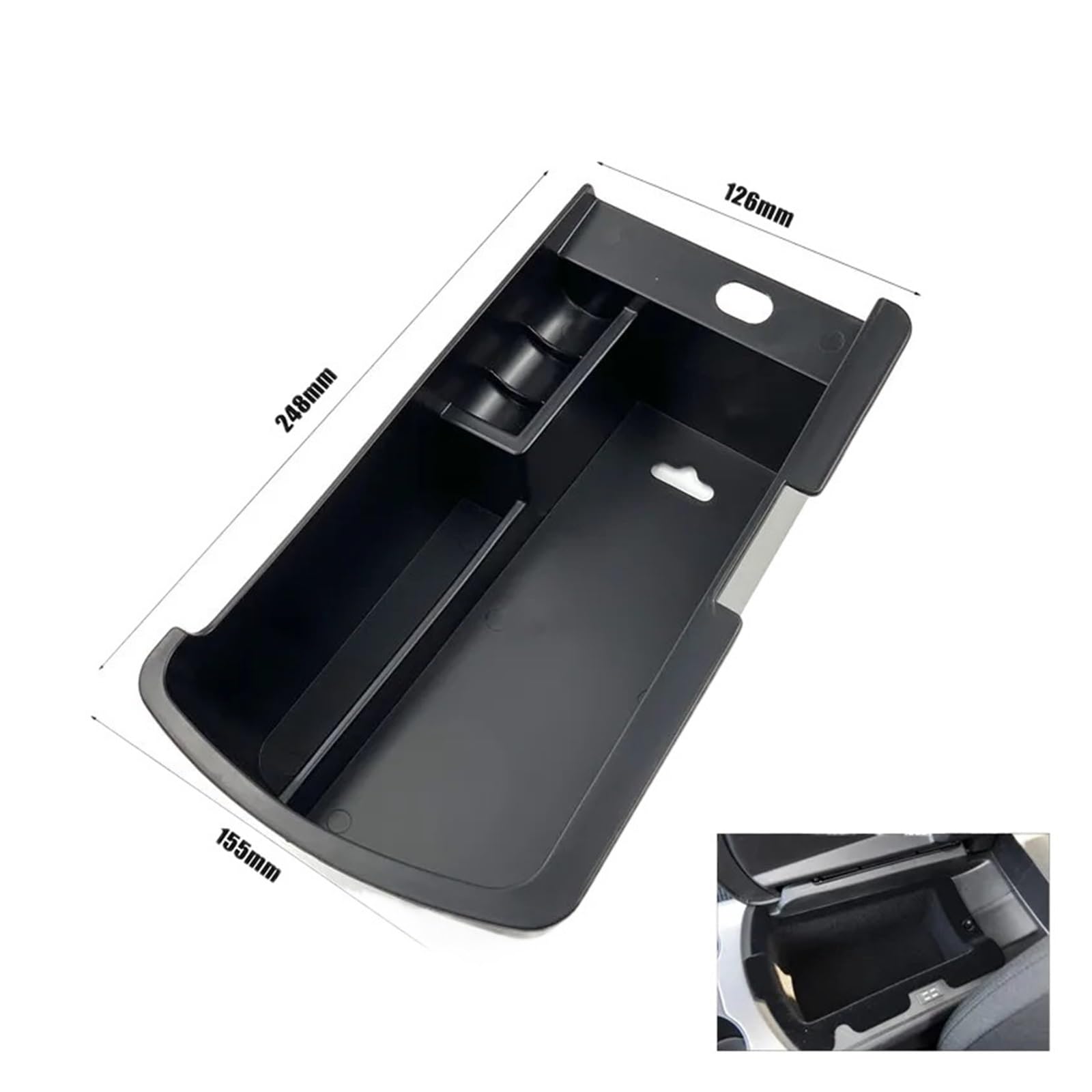 Auto-Armlehnen-Aufbewahrungsbox Kompatibel for Peugeot 308 408 2008 3008 4008 5008 Center Console Container Speicherorganisator Autozubehör(for 3008 2013-19) von huangtaogr