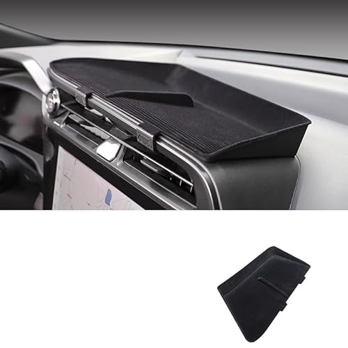 Auto-Bildschirm-Armaturenbrett-Aufbewahrungsbox-Organizer, ABS-Armaturenbrett-Aufbewahrungsbox-Fach, passend for Lexus RZ450e 2023–2024, Innenzubehör(Black Flocking) von huangtaogr