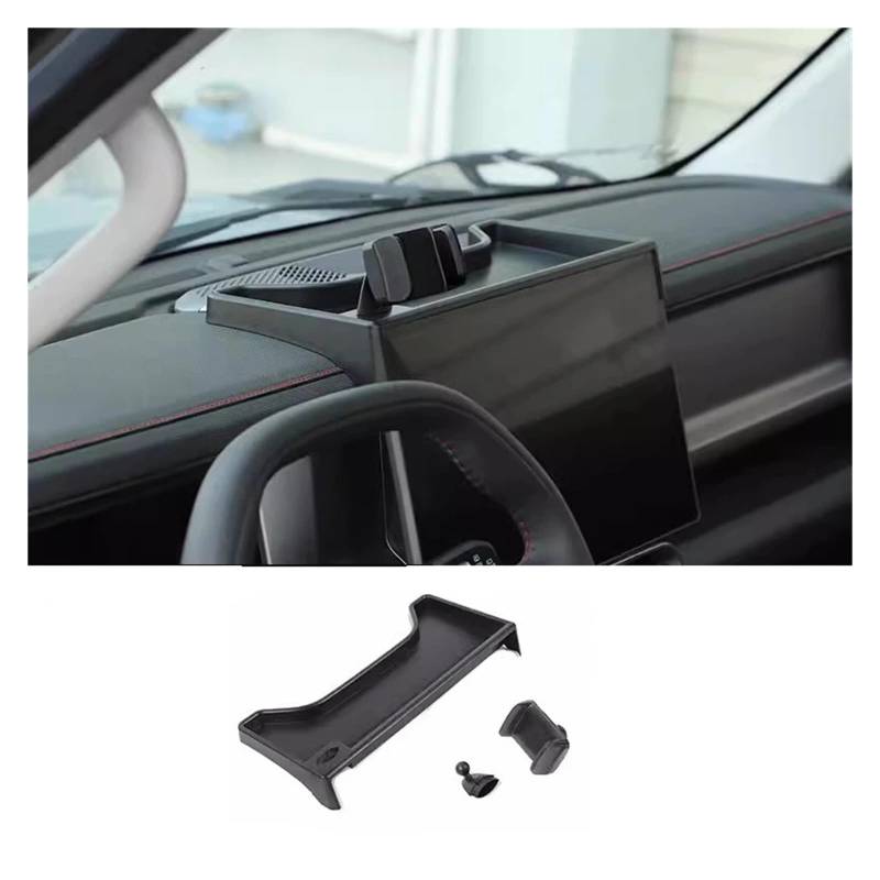 Auto Center Console Storage Box Dashboard Handyhalter Kompatibel for Chery JETOUR Traveler T2 2023 2024 Innenzubehör(Black1) von huangtaogr