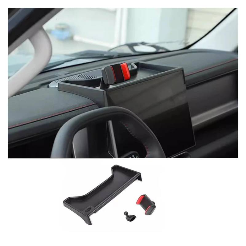 Auto Center Console Storage Box Dashboard Handyhalter Kompatibel for Chery JETOUR Traveler T2 2023 2024 Innenzubehör(Red1) von huangtaogr