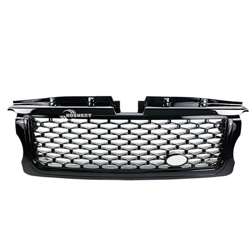 Auto-Renngrills Kompatibel for Land Rover Range Rover Sport 2005-2009 L320 Frontstoßstangengrill Autozubehör(All Black) von huangtaogr