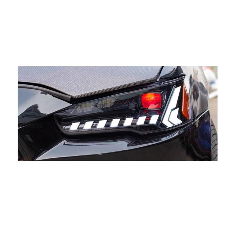 Auto kompatibel mit Mitsubishi Lancer EX 2008-2016 Scheinwerfer DRL Hella Bi Xenon Nebelscheinwerfer Autozubehör Lancer Stirnlampe von huangtaogr