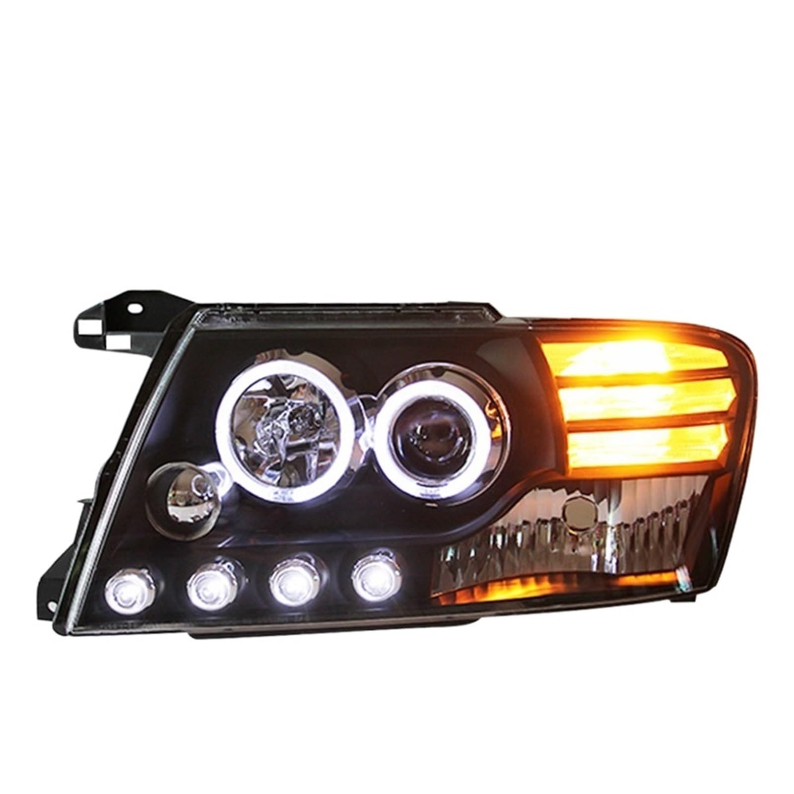 Auto kompatibel mit Mitsubishi Pajero V73 2000-2011 Scheinwerfer DRL Hella Bi Xenon Nebelscheinwerfer Autozubehör V73 Zubehör für Stirnlampe (Xenon-Birne) von huangtaogr