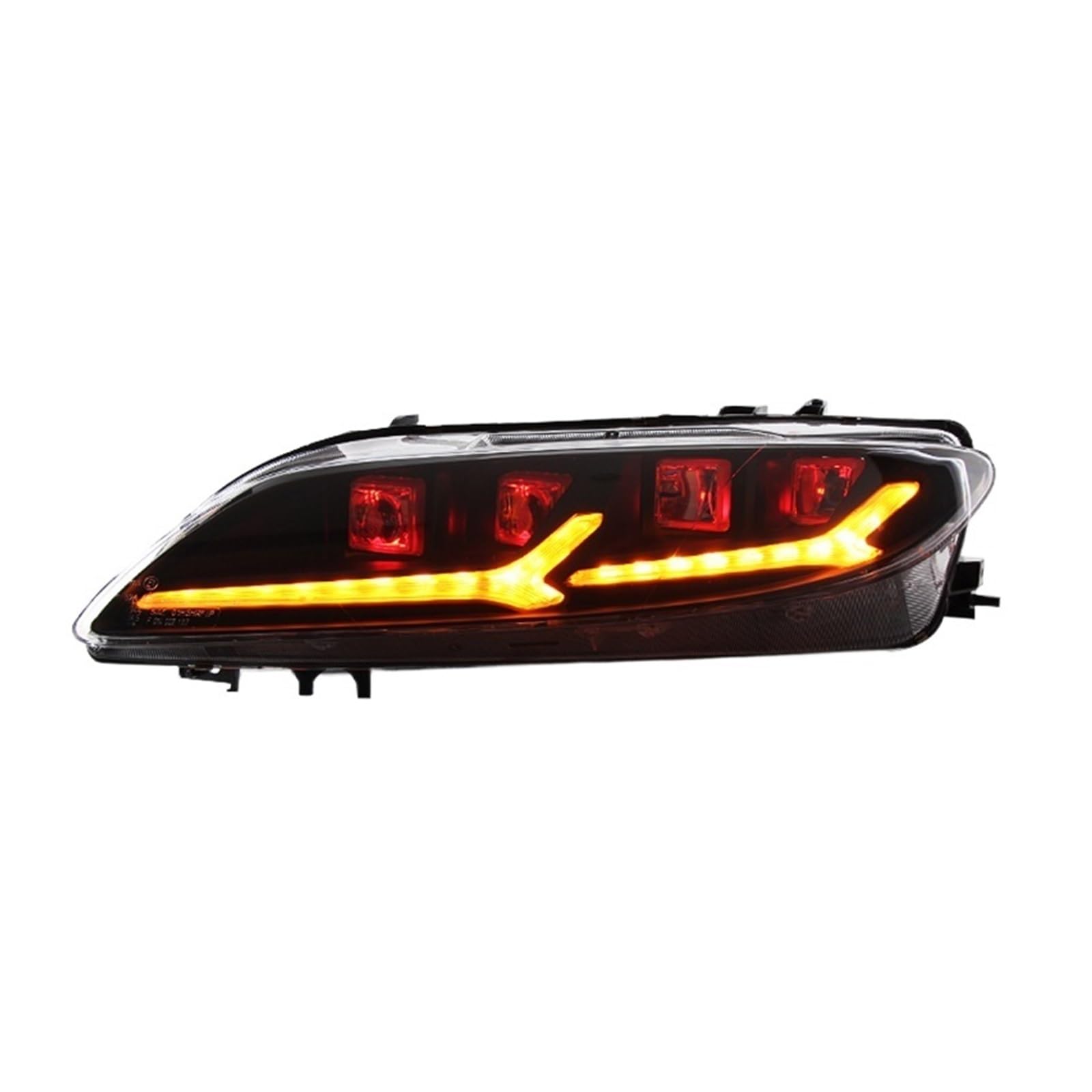 Autozubehör 2005-2013 Headlig6 Hts kompatibel mit Mazda 6 alle Halogenlampen Scheinwerfer M6 Bi Halogenlampe Objektivscheinwerfer Halogenlampe DRL dynamische Blinker (LED-6000 K, 35 von huangtaogr