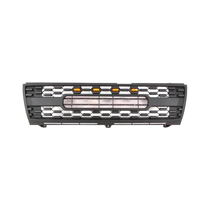 Frontgrill-Zierleisten, Renngrills, schwarz, passend for Mash-Grill mit 4 LED-Leuchten, kompatibel for Toyota Tacoma 1998–2000(with Lights) von huangtaogr