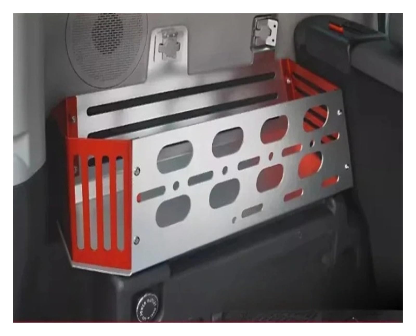 Kofferraumträger kompatibel for Chery JETOUR Traveller T2 2023–2024, Aufbewahrungsbox aus Aluminiumlegierung, Auto-Innenausstattung(Red Silver Left) von huangtaogr